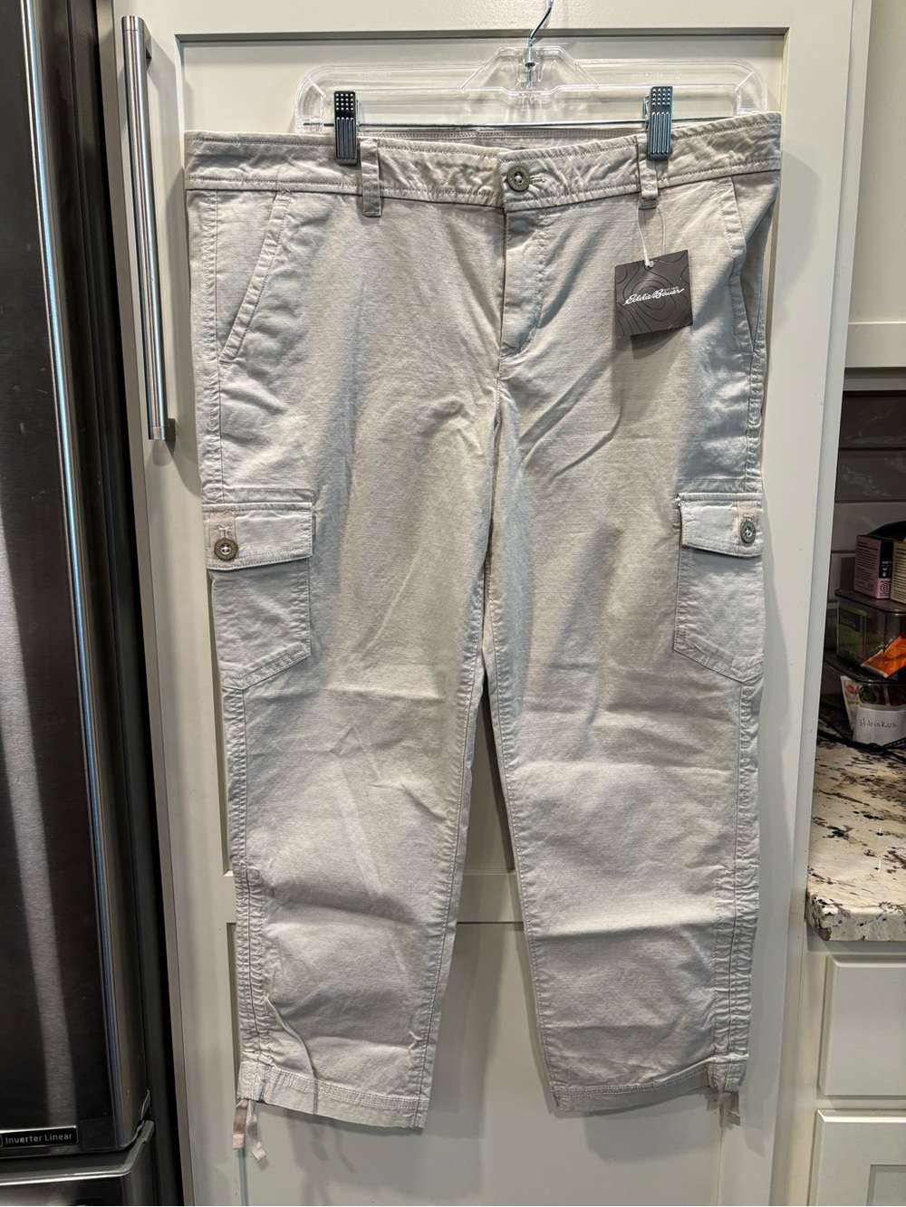 Eddie Bauer Beige Cargo Capris